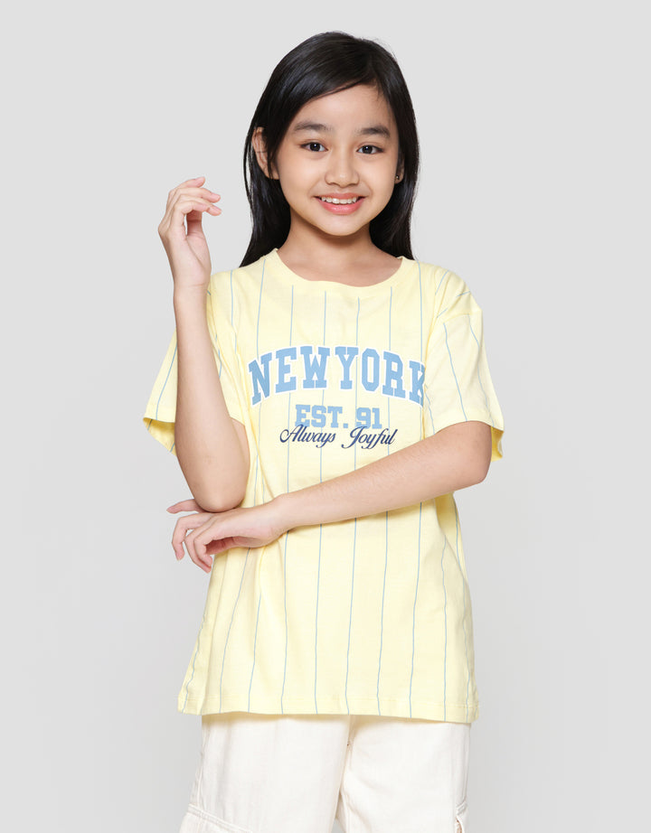 Nevada Print Number Front Kaos Anak Perempuan