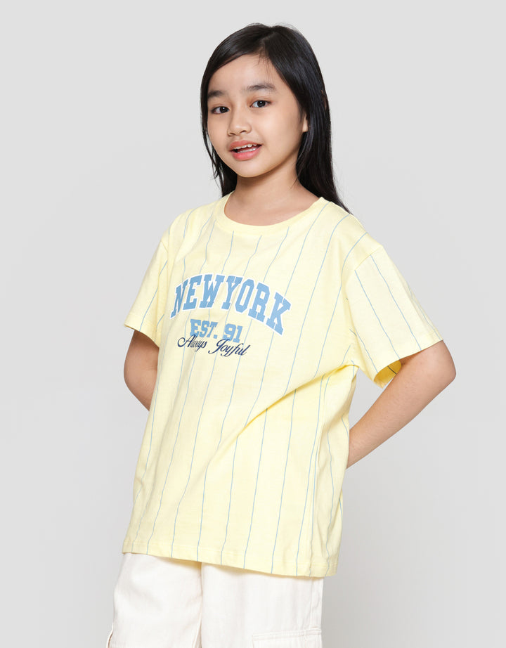 Nevada Print Number Front Kaos Anak Perempuan