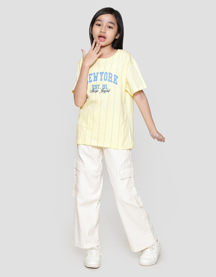 Nevada Print Number Front Kaos Anak Perempuan