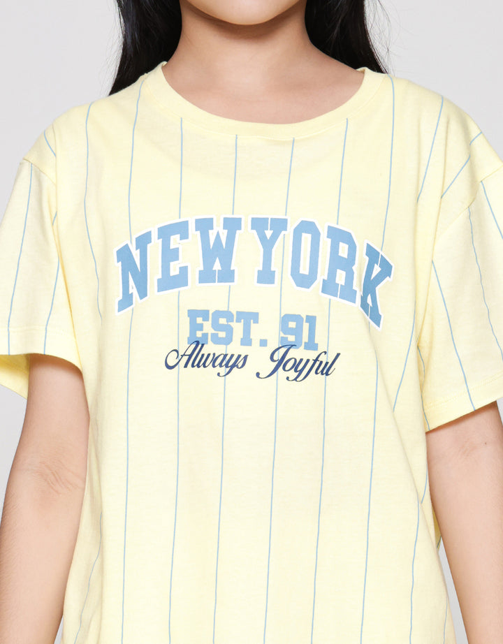 Nevada Print Number Front Kaos Anak Perempuan