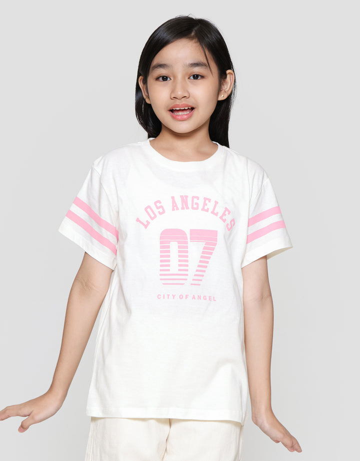 Nevada Number Front Los Angeles Kaos Anak Perempuan