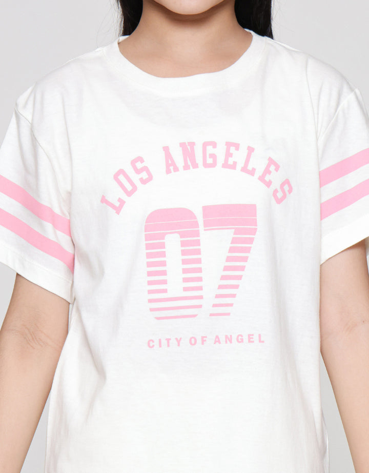Nevada Number Front Los Angeles Kaos Anak Perempuan