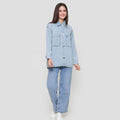 Nevada Denim Double Pocket Jacket Oversized Wanita