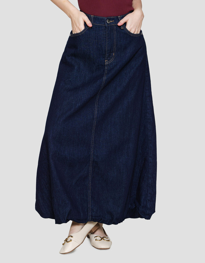 Nevada Balloon Rok Denim Wanita