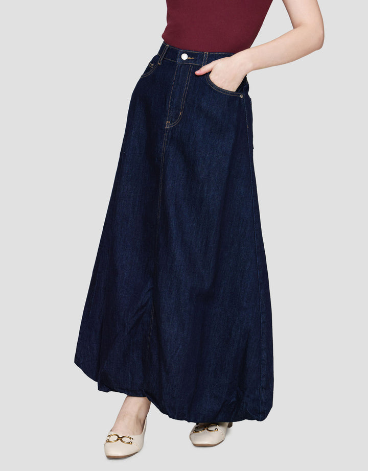 Nevada Balloon Rok Denim Wanita