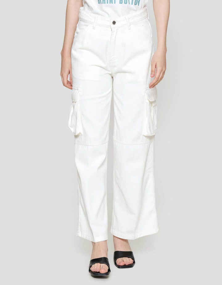 Nevada Twill Double Cargo Pocket Celana Denim Wanita