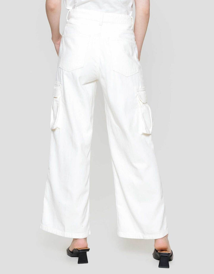 Nevada Twill Double Cargo Pocket Celana Denim Wanita