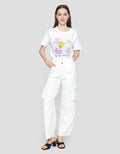 Nevada Twill Double Cargo Pocket Celana Denim Wanita