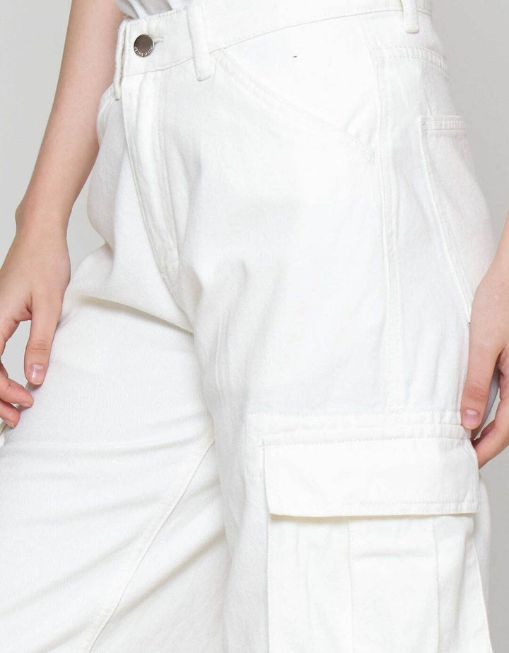 Nevada Twill Double Cargo Pocket Celana Denim Wanita