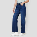 Nevada Basic Wide Leg Celana Denim Wanita