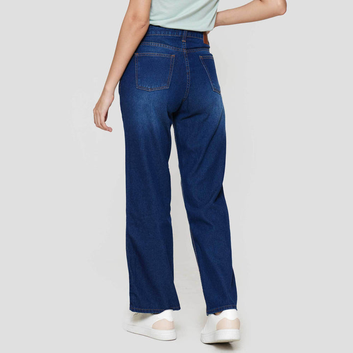 Nevada Basic Wide Leg Celana Denim Wanita