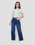 Nevada Basic Wide Leg Celana Denim Wanita