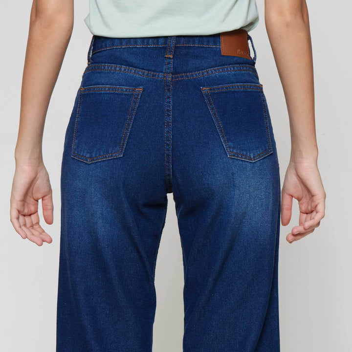 Nevada Basic Wide Leg Celana Denim Wanita
