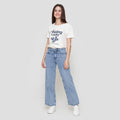 Nevada Basic Wide Leg Celana Denim Wanita