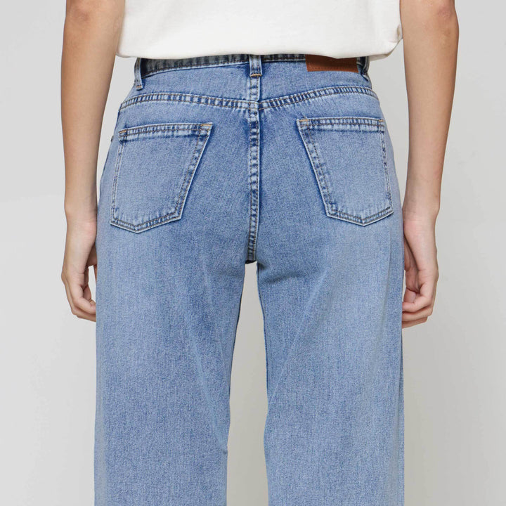 Nevada Basic Wide Leg Celana Denim Wanita