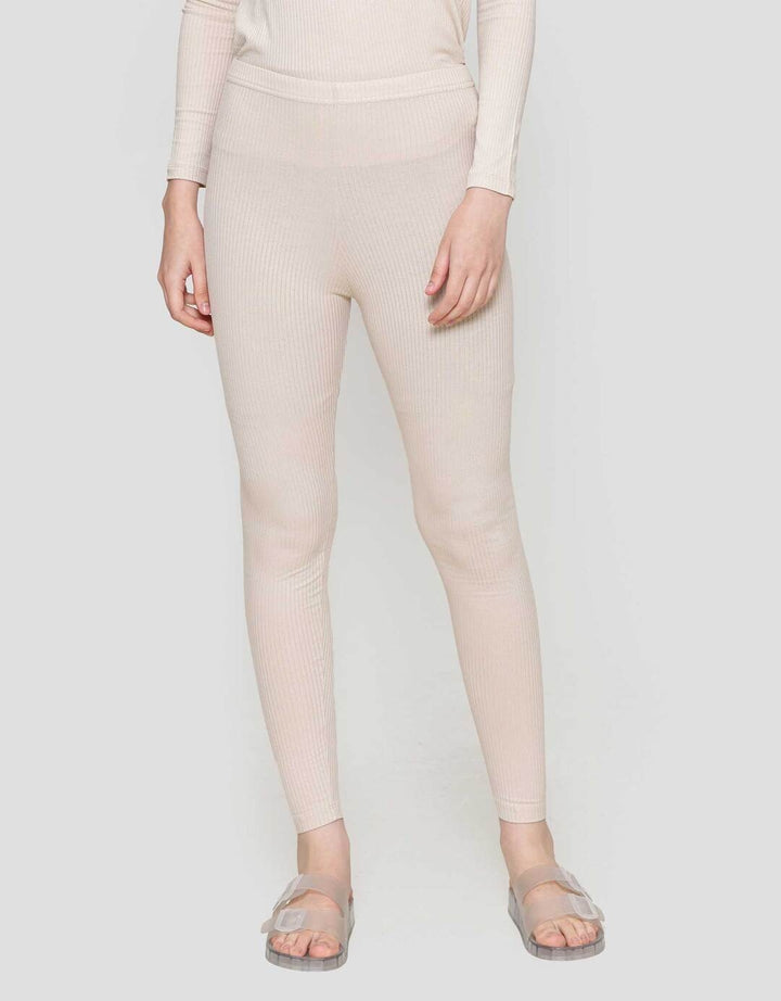 Nevada Panjang Rib Celana Legging Wanita