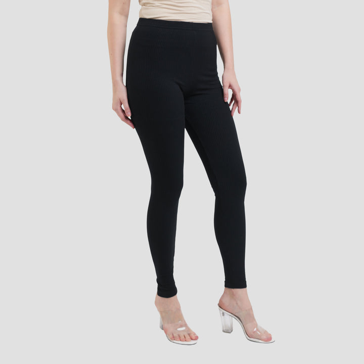 Nevada Panjang Rib Celana Legging Wanita