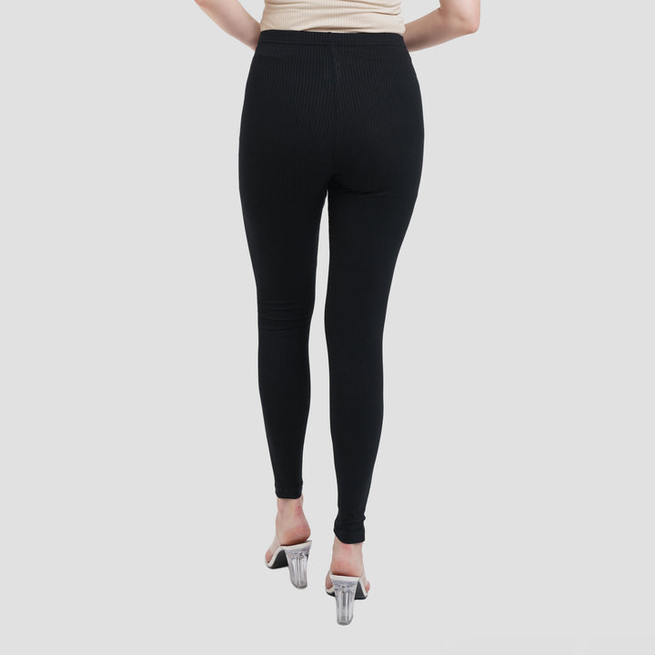 Nevada Panjang Rib Celana Legging Wanita