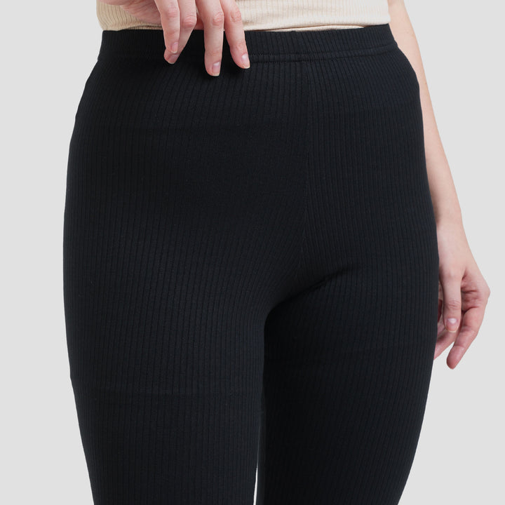 Nevada Panjang Rib Celana Legging Wanita