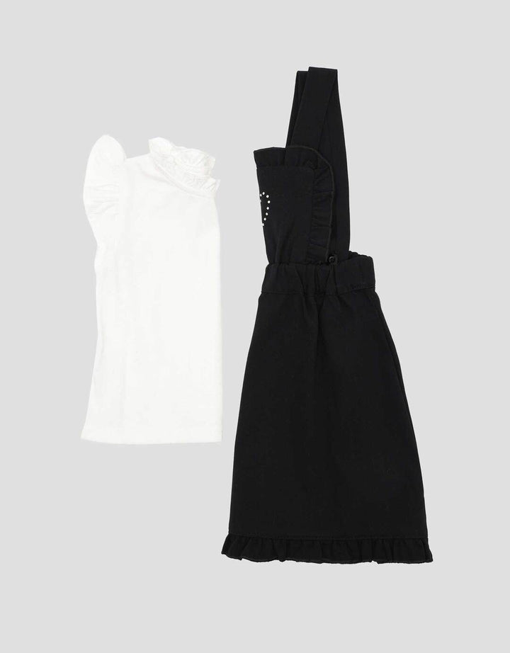 Little M Overall 2Pc Midi Dress Bayi