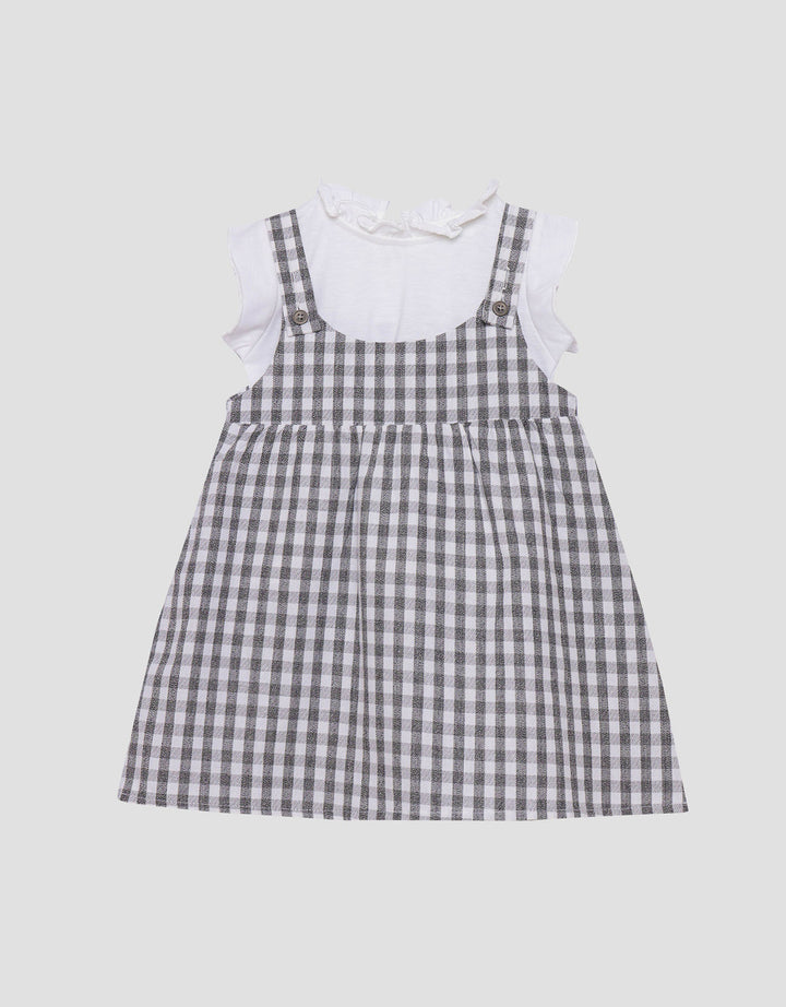Little M Woven 2Pc Kotak Midi Dress Bayi