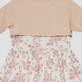 Little M Set Cardigan Dan Bando Flower Midi Dress Bayi