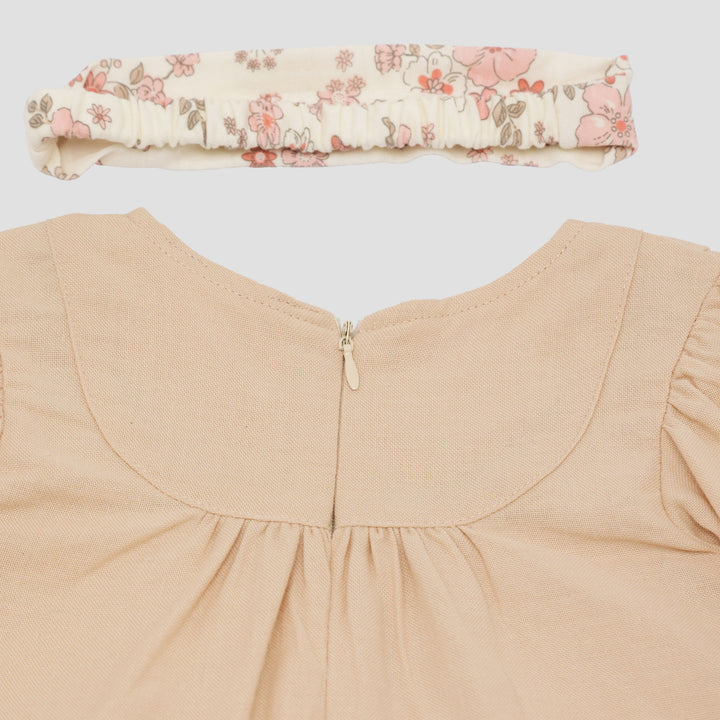 Little M Woven Kombi Knit Ca And Bando Pakaian Setelan Bayi