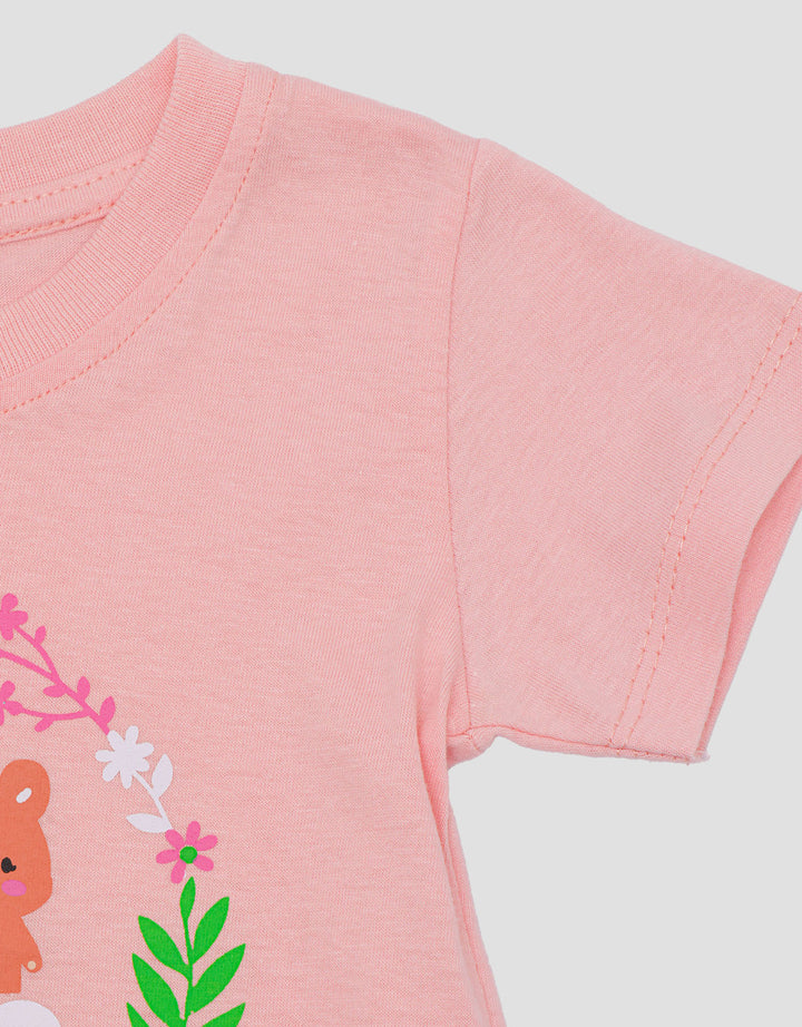 Little M Print 4 Animals Kaos Bayi Perempuan