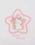 Little M Print Star Sweet Bunny Kaos Bayi Perempuan