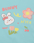 Little M Print Bunny With Words Kaos Bayi Perempuan