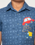 MXM LITTLE M MOTIF MOBIL KEMEJA ANAK LAKI-LAKI