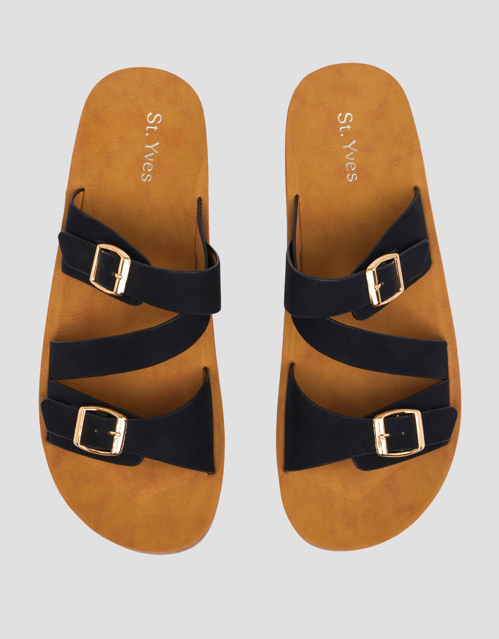 ST. YVES BUCKLE SANDAL SLIPPER  FQ28 WANITA