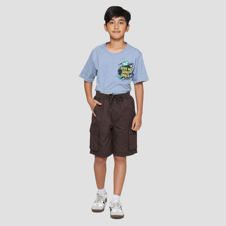 Nevada Woven Kargo Pgg Rib Celana Pendek Anak Laki-laki