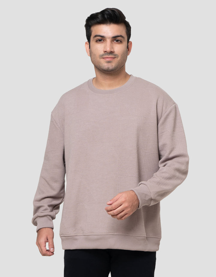 Cole Basic Roundneck Texture China Sweater Pria