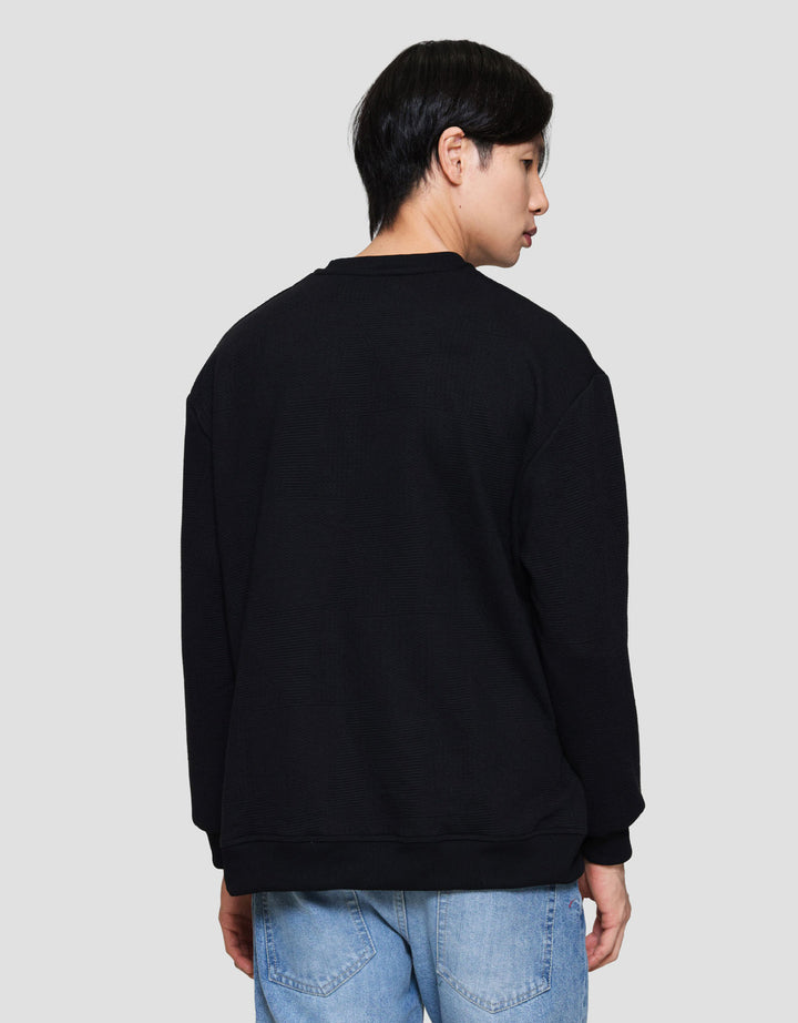 Cole Basic Roundneck Texture China Sweater Pria