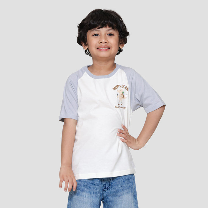 Little M Reglan Hiking Fan Kaos Anak Laki-laki