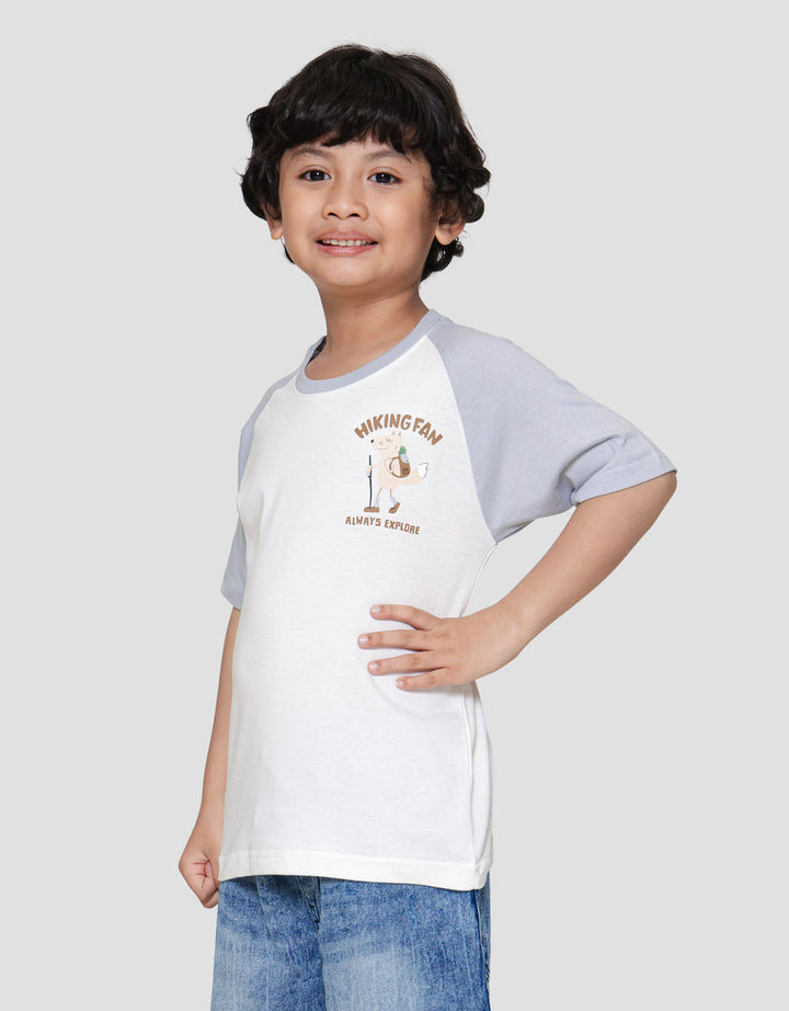 Little M Reglan Hiking Fan Kaos Anak Laki-laki