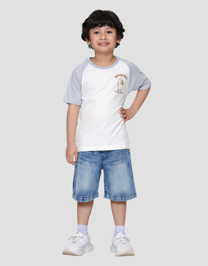 Little M Reglan Hiking Fan Kaos Anak Laki-laki