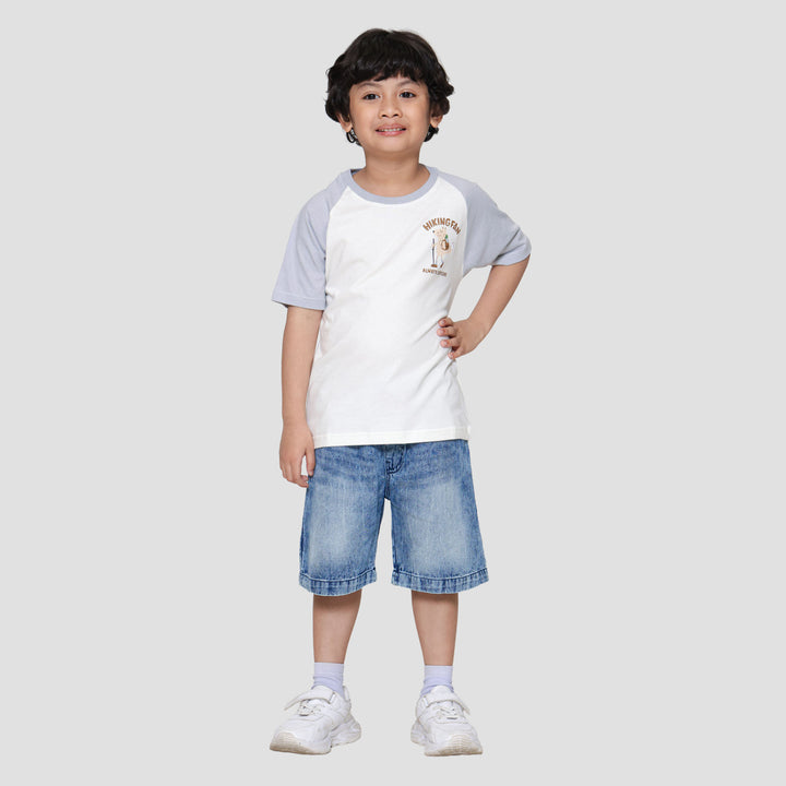 Little M Reglan Hiking Fan Kaos Anak Laki-laki