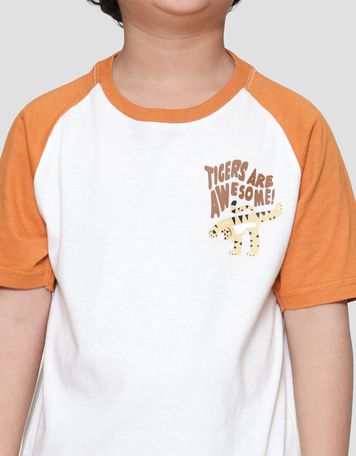 Little M Tiger Are Awesome Kaos Anak Laki-laki