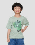 Little M Stomping Through Time Kaos Oversize Anak Laki-laki
