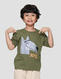 Little M Woofie A Forest Friend Kaos Oversize Anak Laki-laki