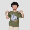 Little M Woofie A Forest Friend Kaos Oversize Anak Laki-laki