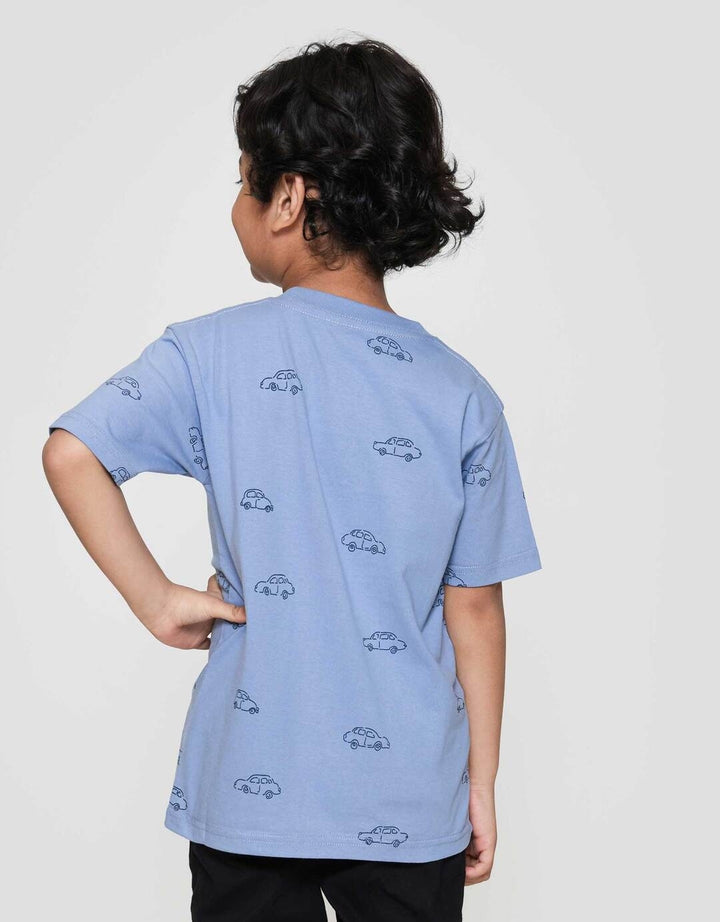 Little M Print Car Kaos Anak Laki-laki