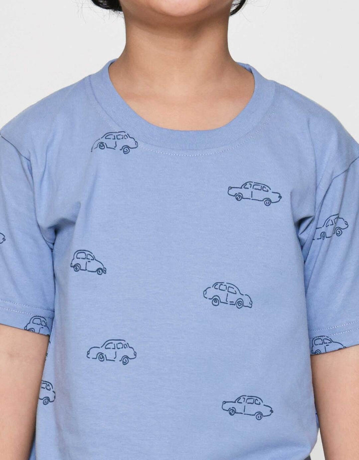 Little M Print Car Kaos Anak Laki-laki
