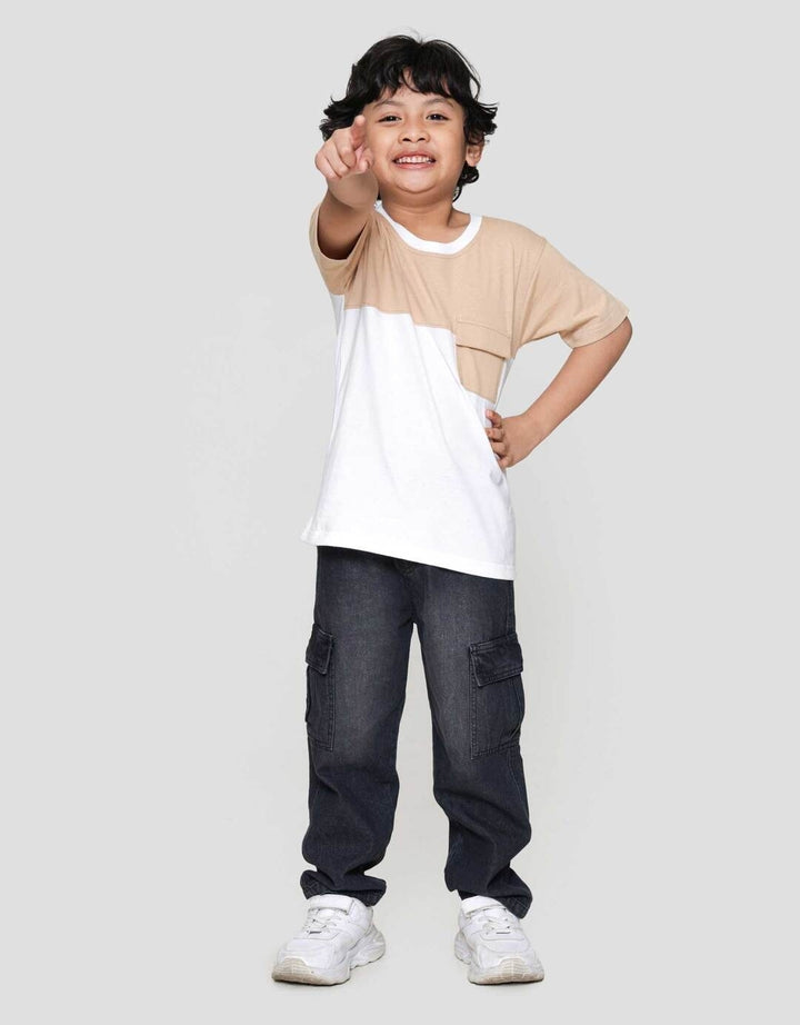 Little M Cut Sewn Kantong Kaos Anak Laki-laki
