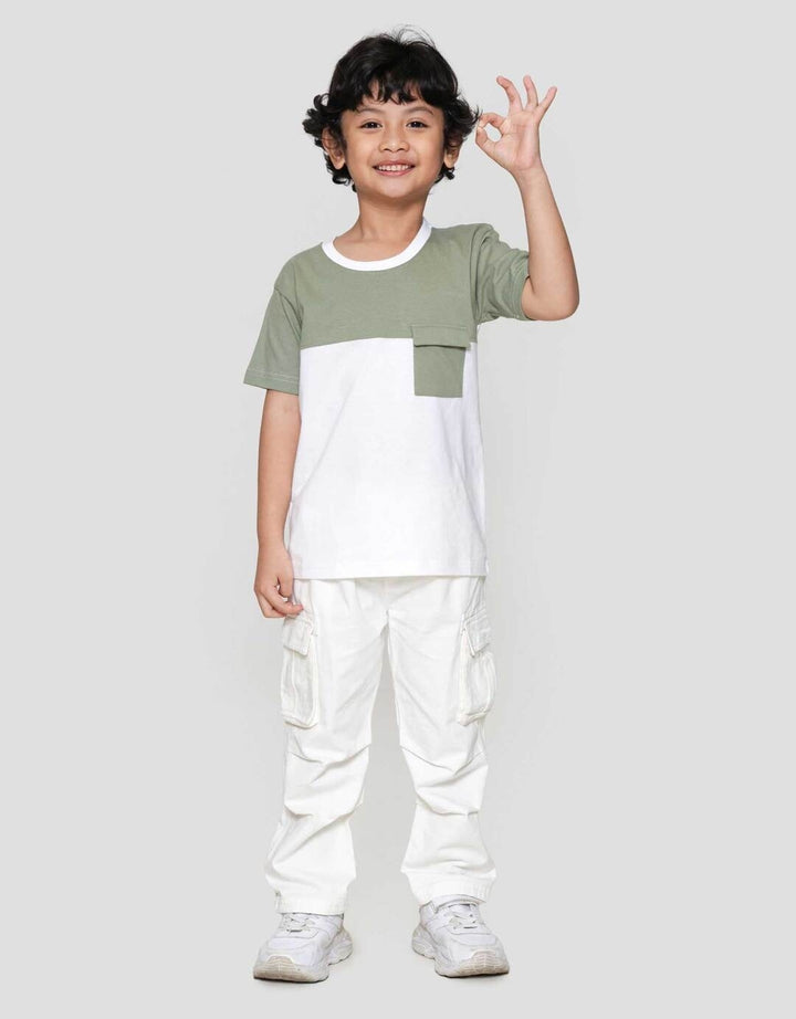 Little M Cut Sewn Kantong Kaos Anak Laki-laki