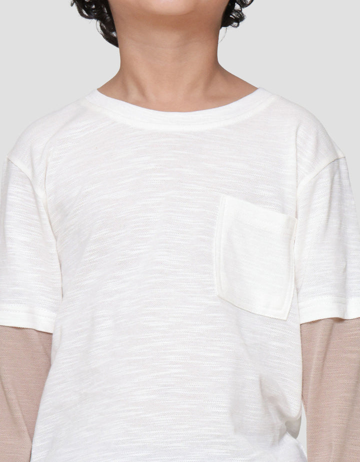 Little M Kantong Slub Kaos Anak Laki-laki