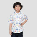 Little M Print Car Kemeja Anak Laki-laki