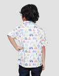 Little M Print Car Kemeja Anak Laki-laki